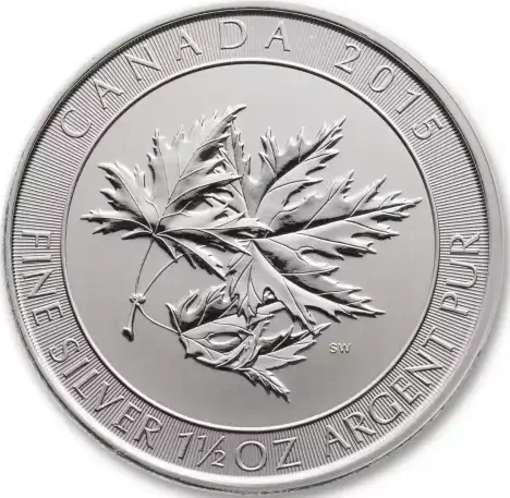 Silver Maple Leaf 1.5 Troy Ounce Coin