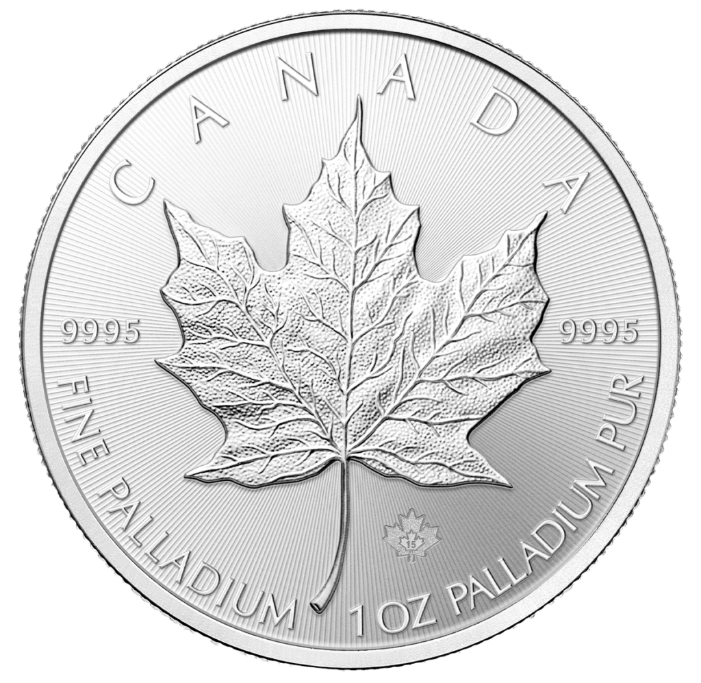 1 oz Palladium Maple Leaf Coin