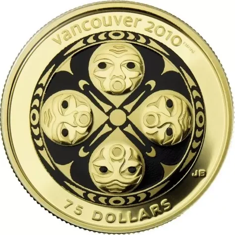 Canadian $75 Gold Coins (14kt) .22 toz 12g Diameter 27mm