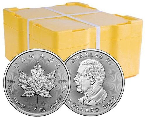 Silver Maple Leaf Coin $5 Monster Box 500 Maples