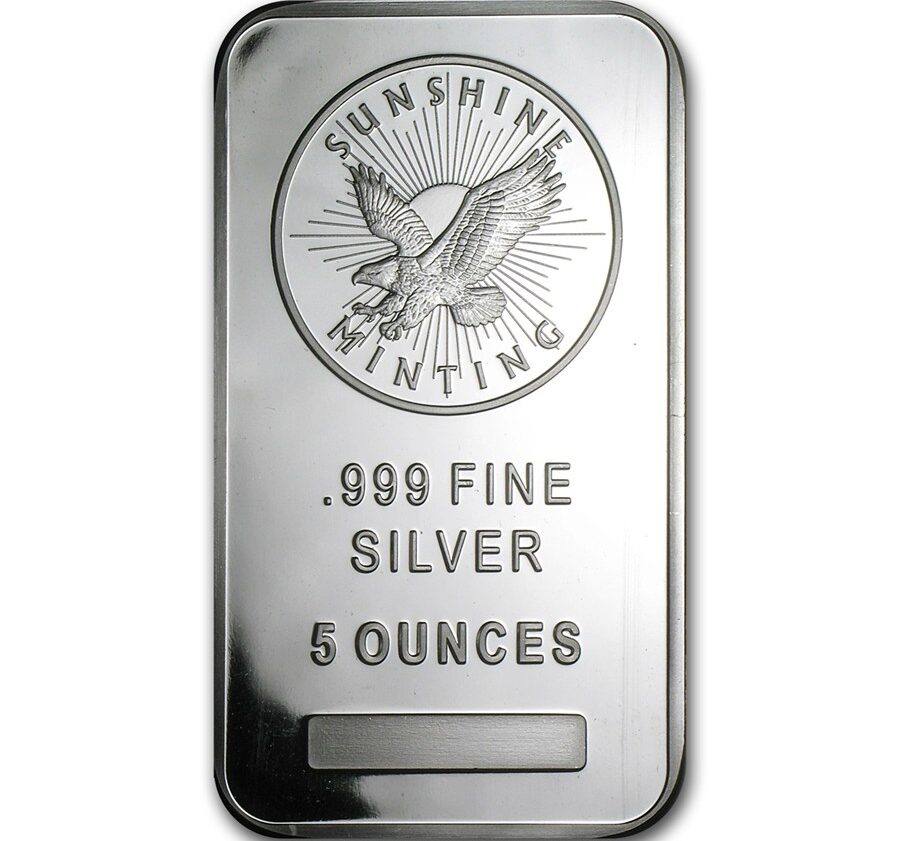 5 oz Recognized Silver Bar
