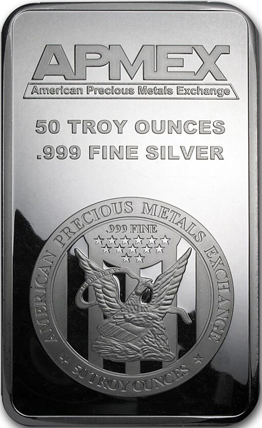 50 oz Recognized Silver Bar