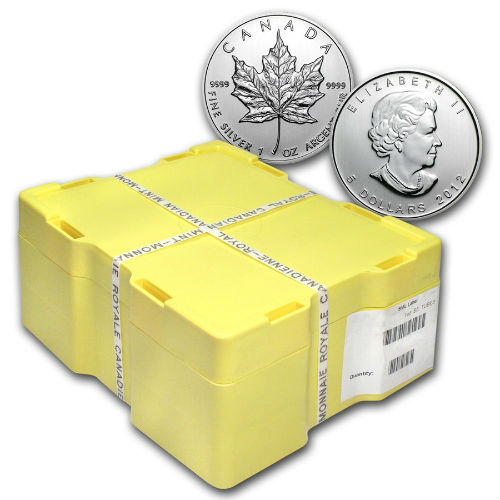 Silver Maple Leaf Coin $5 Monster Box 500 Maples