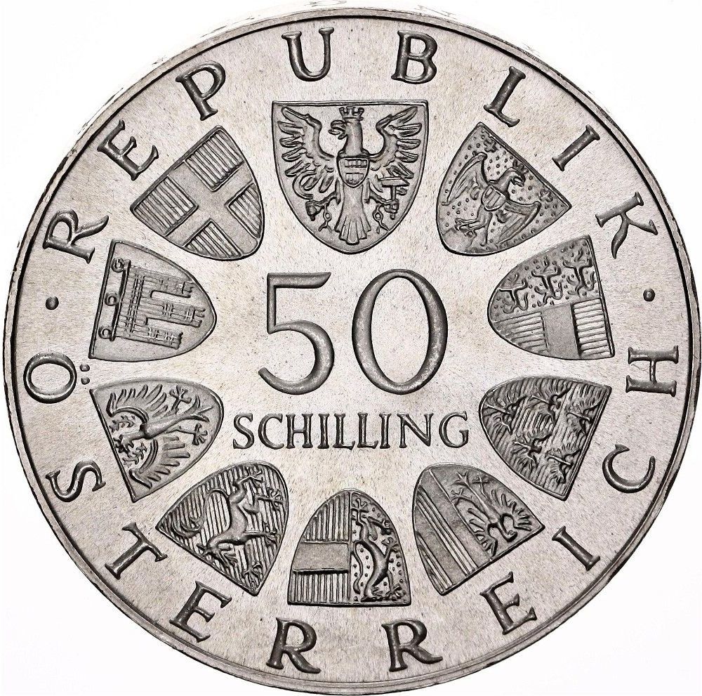 Austria 50 Schilling Coin 20g .90% Ag 1959-1973