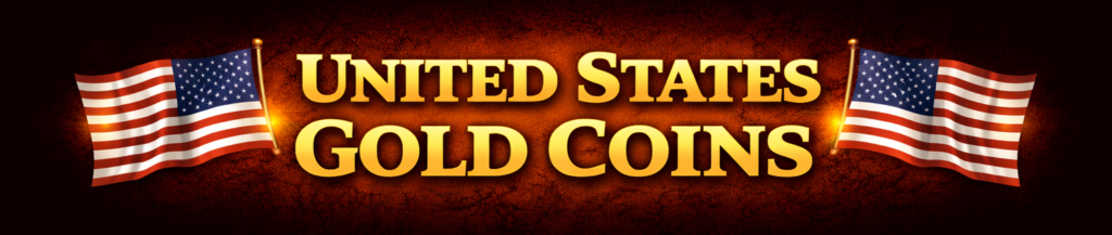 United States of America Gold Coins Banner