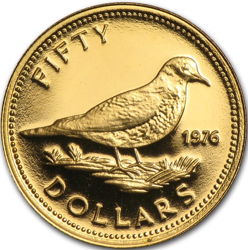 Bahamas $50 Coin (91.6% Gold) 2.73g 17mm Diameter