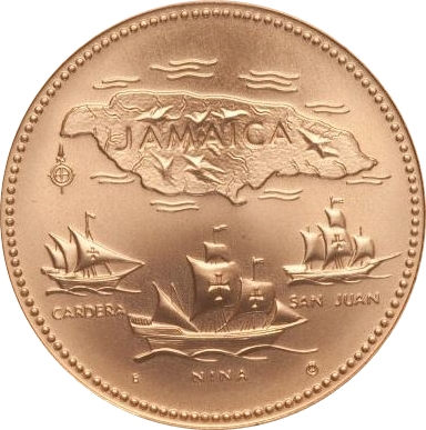 Jamaica $20 Coin (50% Gold) 15.7484g 27mm Diameter