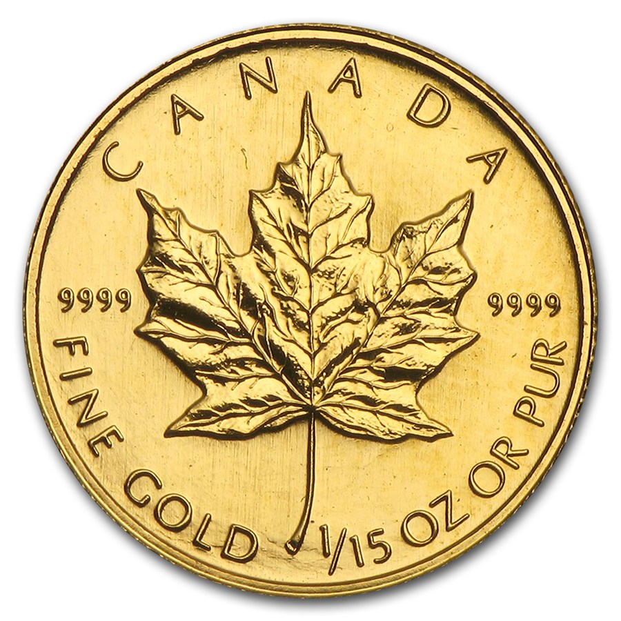 1/15 toz Gold Maple Leaf