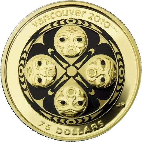 Canadian $75 Gold Coins (14kt) .22 toz 12g Diameter 27mm