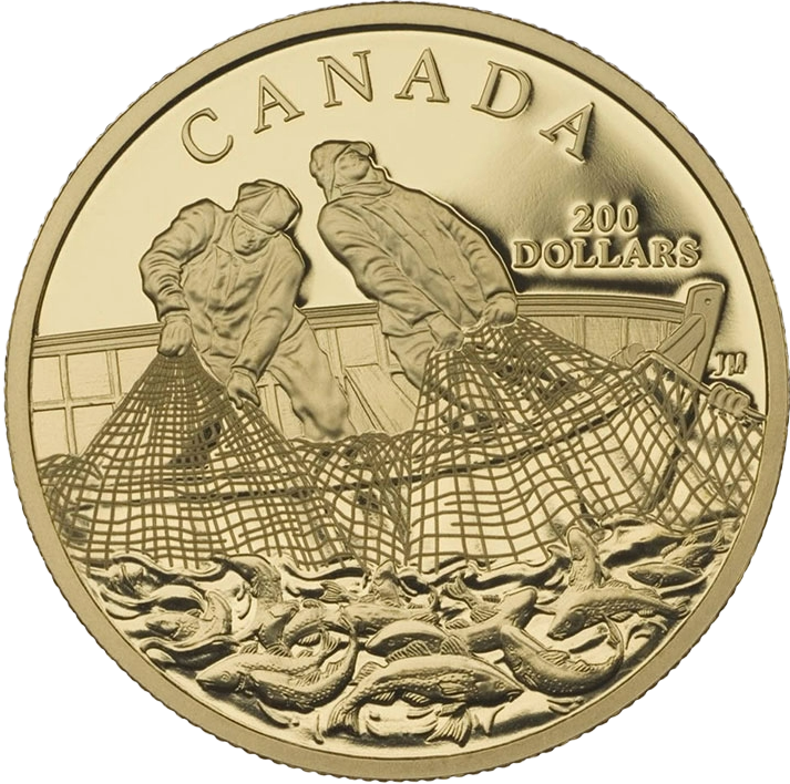 Canadian $200 Coins (22kt) 1/2 toz 17.13g Diameter 29mm