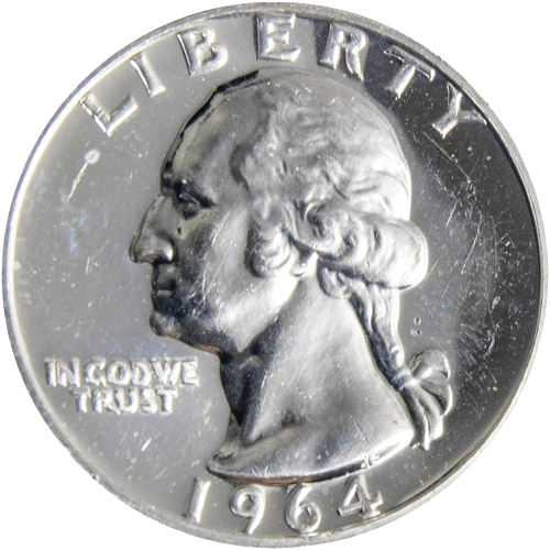 USA Quarters 90% Silver 25 Cent Pieces 1964 - Older