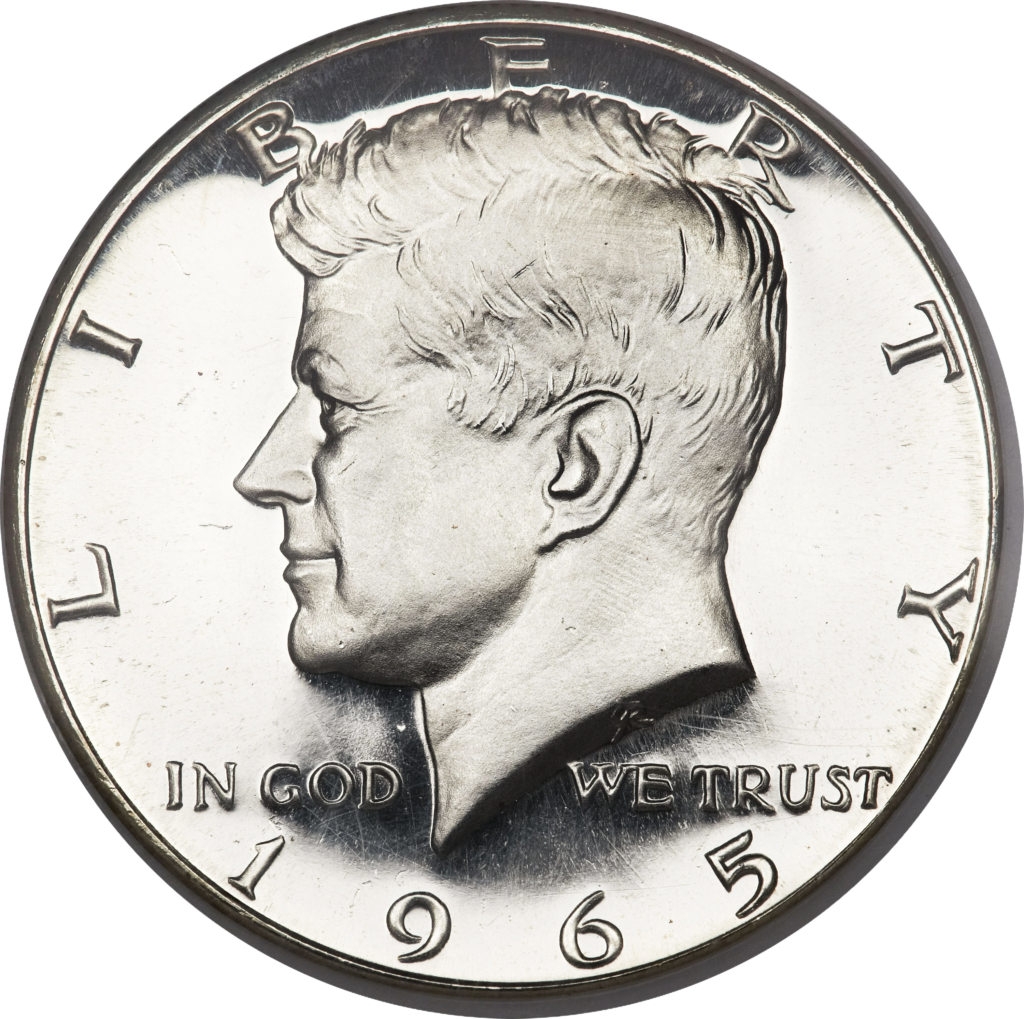 1965 - 1970 US Half Dollars 11.5g .40% Silver