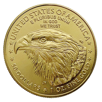 1 toz $50 American Gold Eagle (91.6% Gold) 33.93g