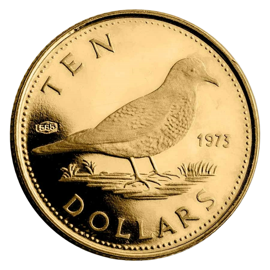 Bahamas $10 Coin (58.5% Gold) 1.45g 15mm Diameter