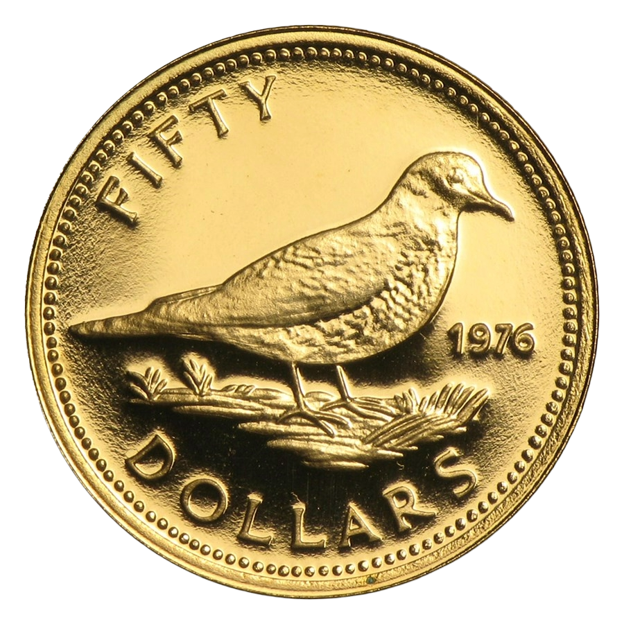 Bahamas $50 Coin (91.6% Gold) 2.73g 17mm Diameter