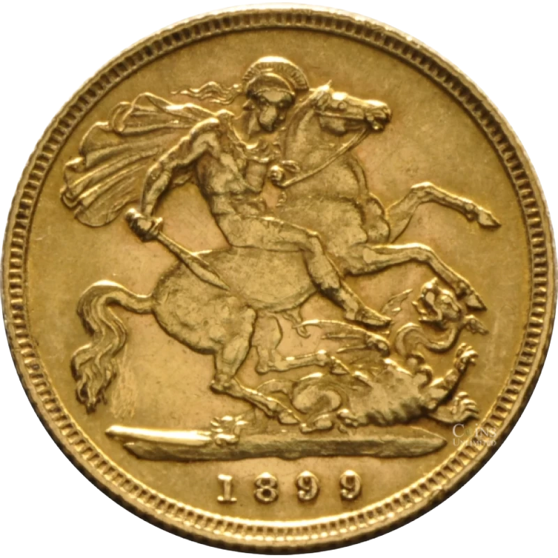 British Half Sovereign (91.7% pure gold) .1178 toz 3.99g Diameter 19mm