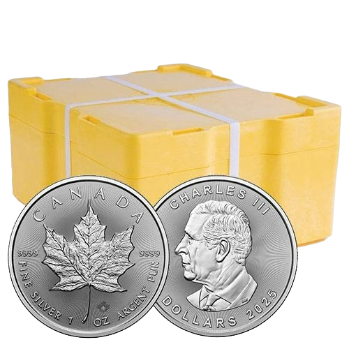Silver Maple Leaf Coin $5 Monster Box 500 Maples