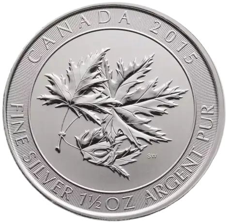 Silver Maple Leaf 1.5 Troy Ounce Coin