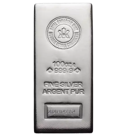100 oz Recognized Silver Bar