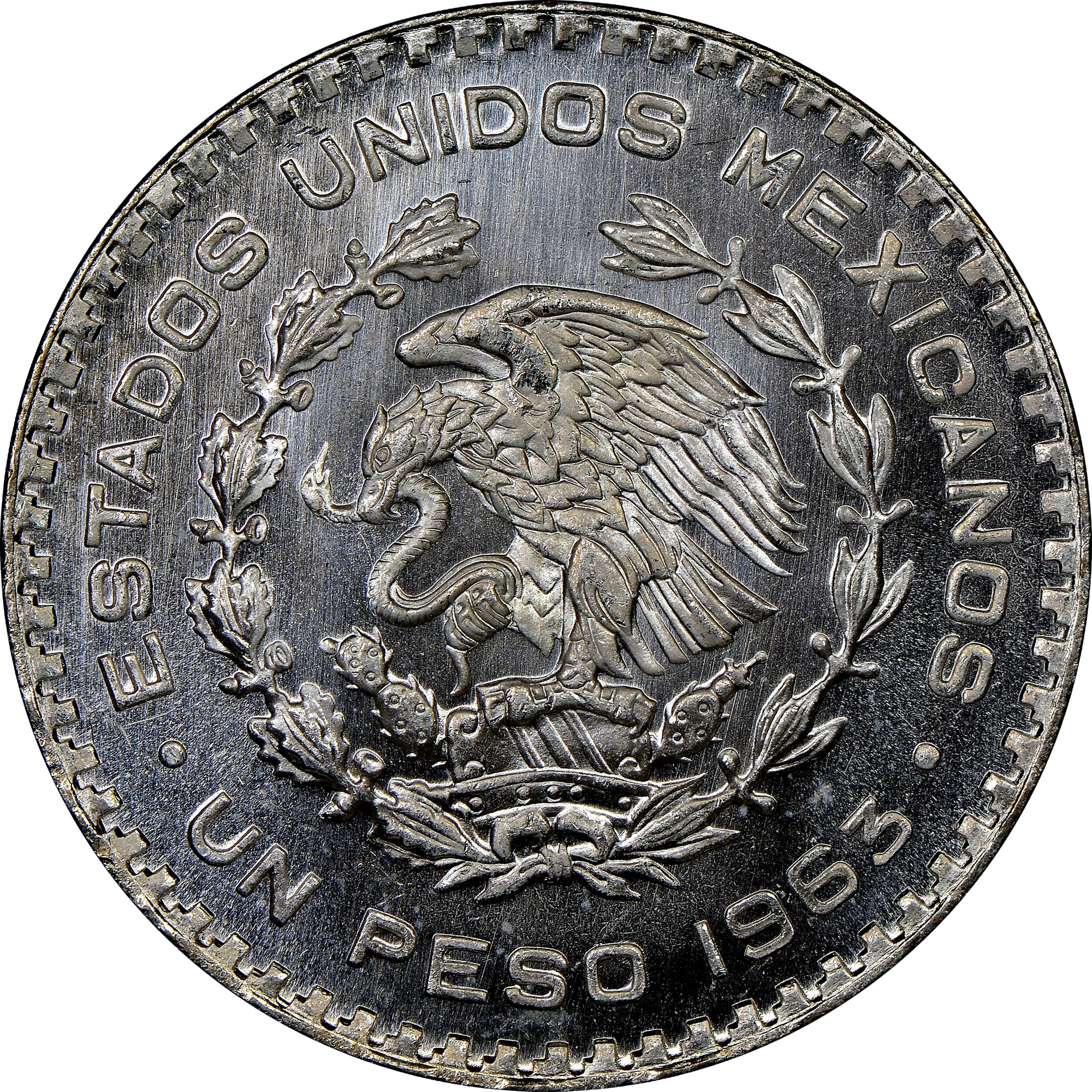1957 - 1967 Mexican Peso 16g .10