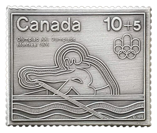 Canada Post 1975 .999 Fine Silver Stamp Replica .574oz