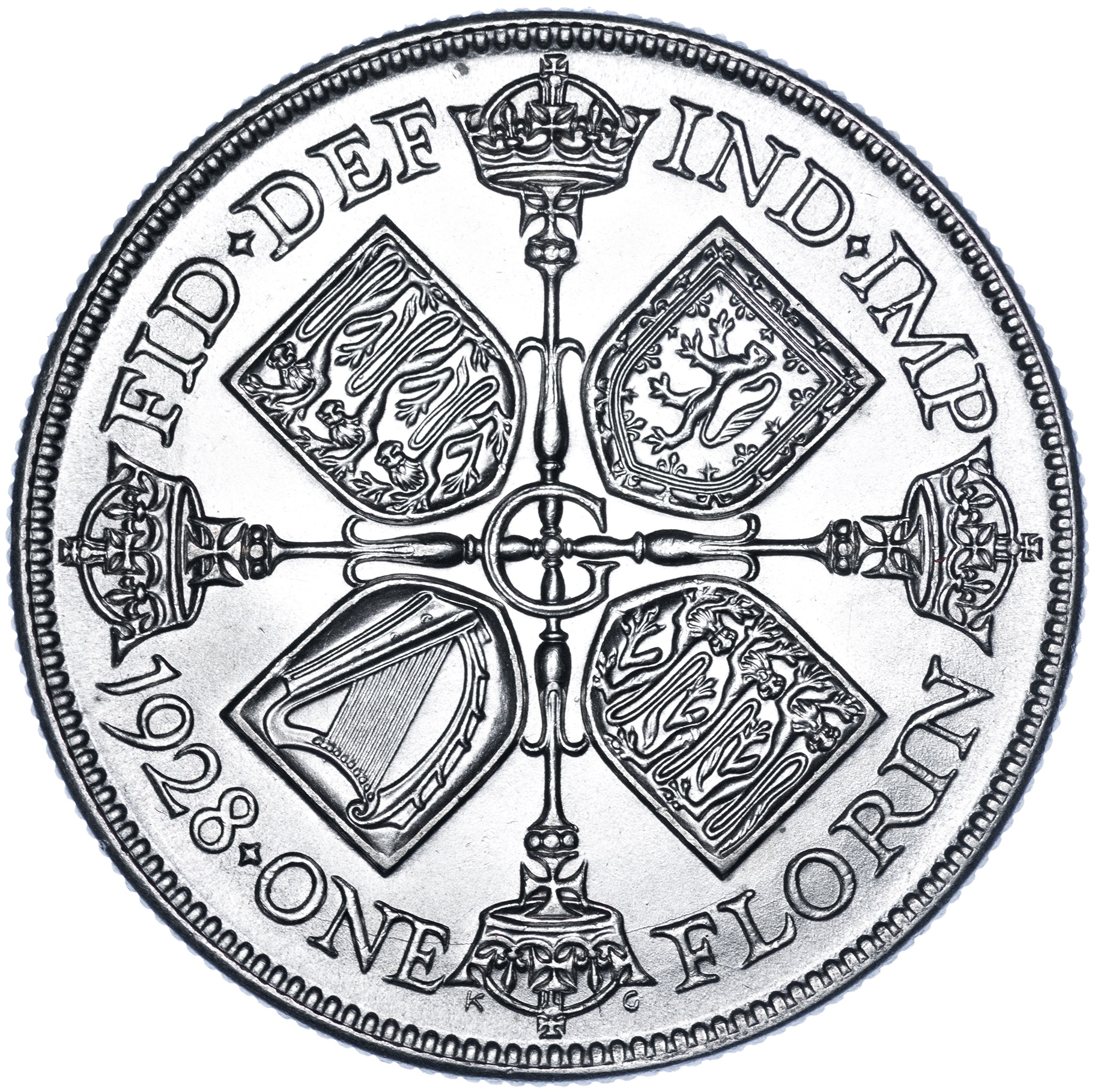1 Florin (1927-1936) 50% SIlver 11.3g