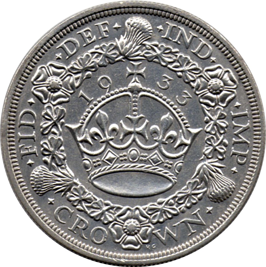 1 Crown (1927-1935) 50% Silver 28.28g